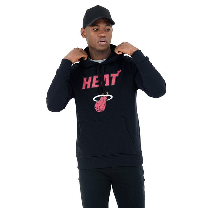 Miami Heat Miesten Hupparit Mustat - New Era Vaatteet Tukkukauppa FI-793106